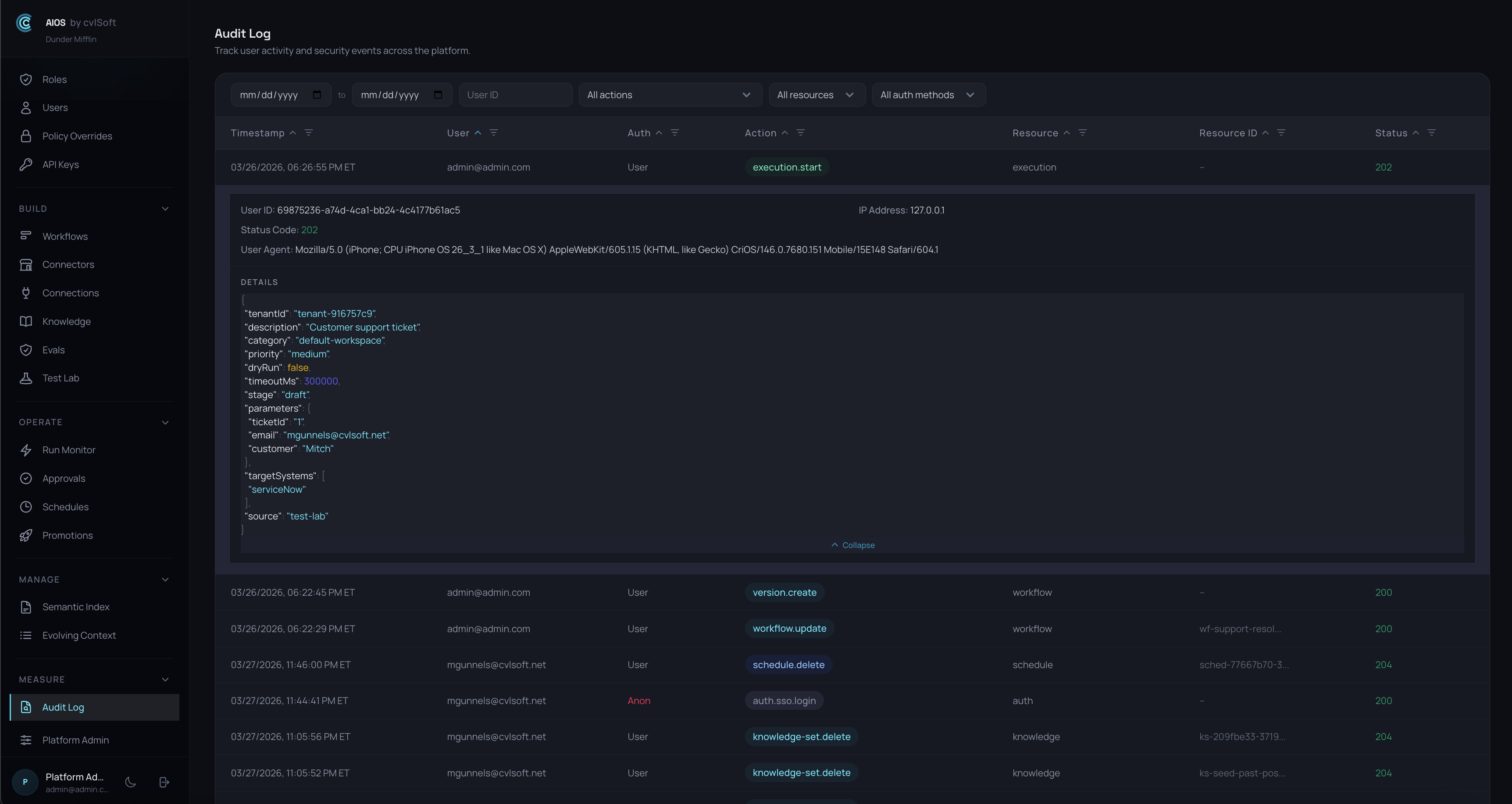 Audit Trail & Compliance