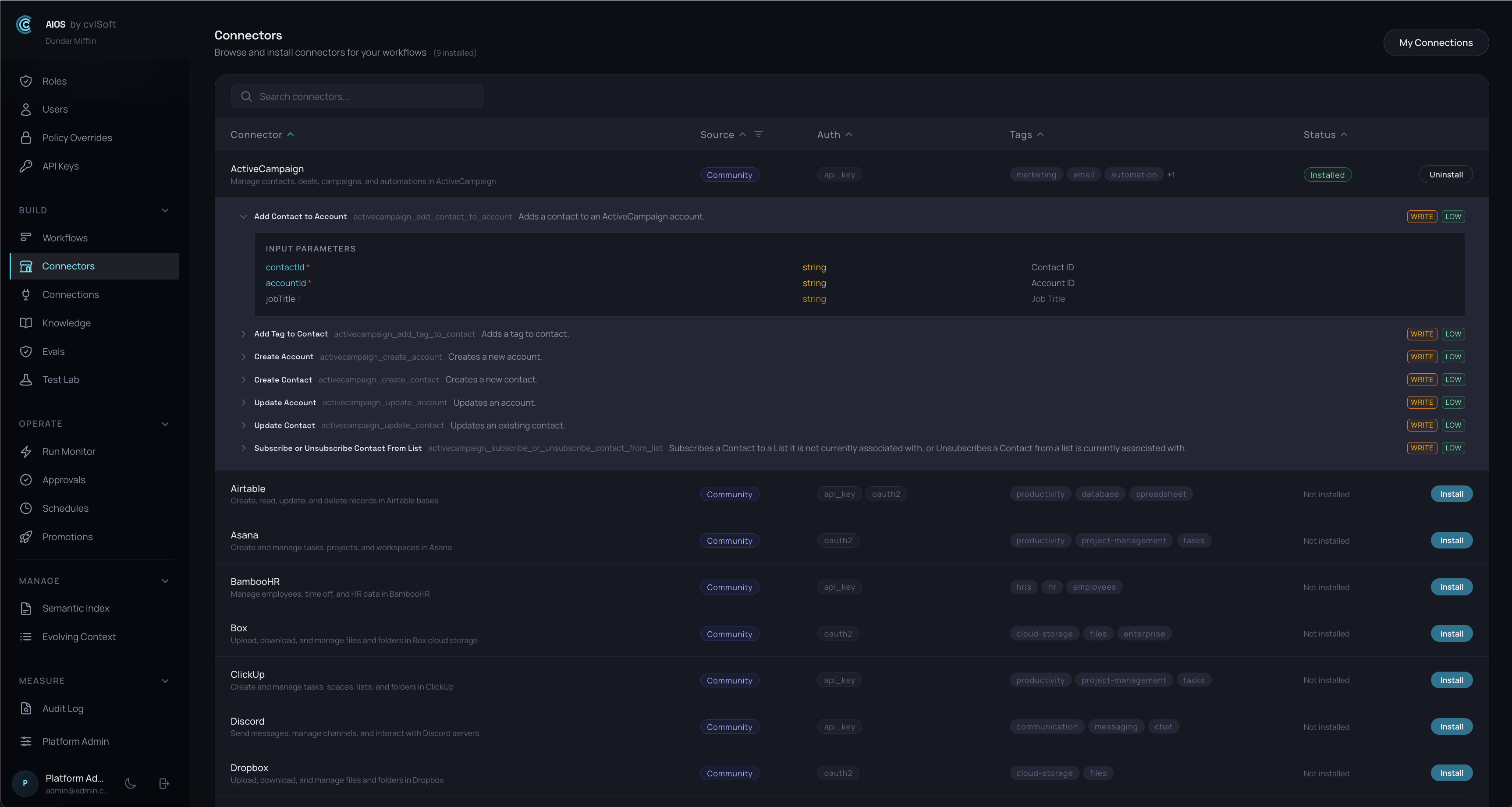 Connector Marketplace
